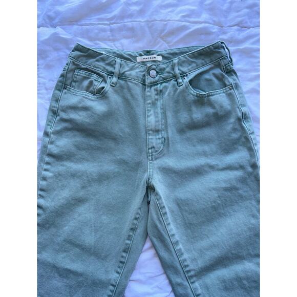 PacSun Pastel Green Mom Jeans – Women’s Size 27 (US Size 4) - Picture 1 of 3